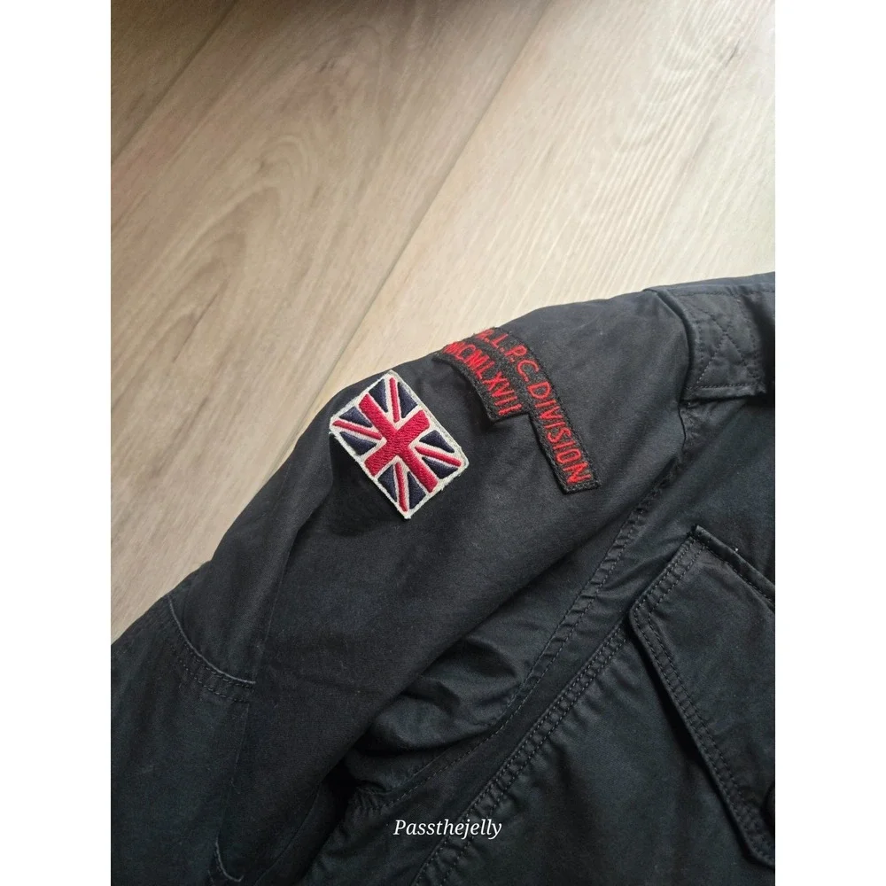 Polo Ralph Lauren Jacket Mens Medium Royal Military Field Camo Lined Patch NWT
